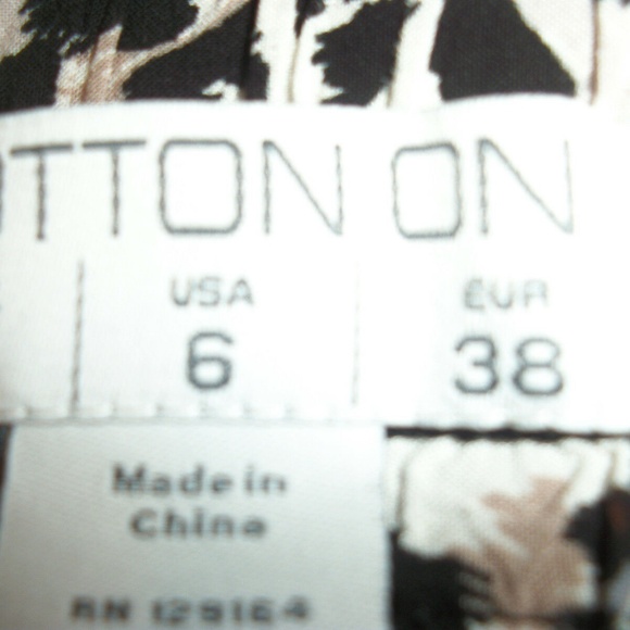 COTTON ON LEOPARD ELASTIC WAIST Skirt Size 6 - Picture 7 of 7